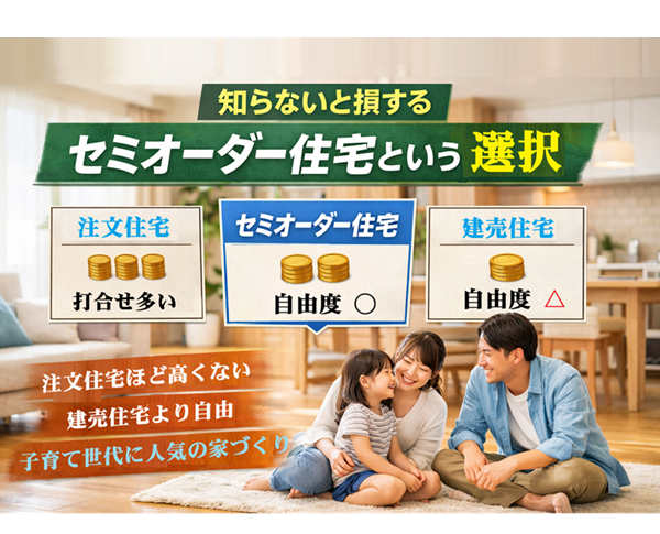 【加古川市】共働き夫婦の救世主  家事動線で暮らしが変わるセミオーダー住宅相談会