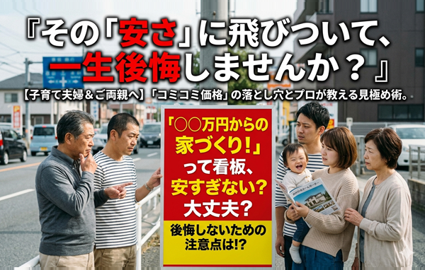 『⚪︎万円からの家づくり』って看板、安すぎない? 注意点!!