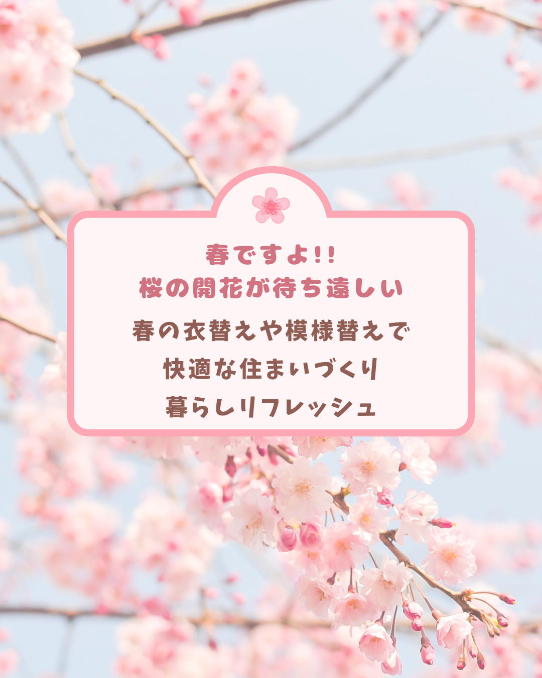 春の衣替や模様替で 快適な住まいづくり 暮らしリフレッシュ